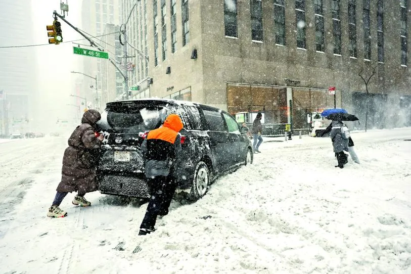 Nevadas históricas paralizan sureste y centro de EU