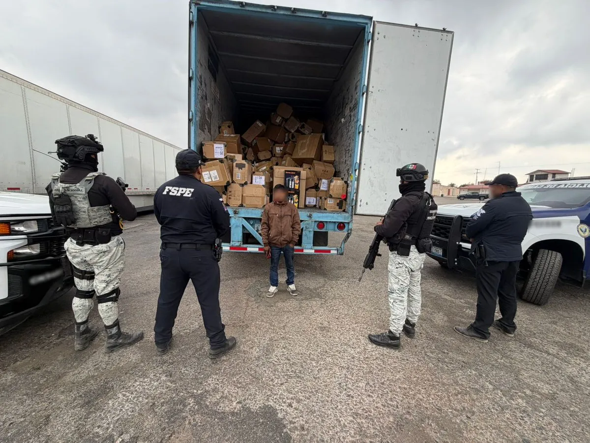 Decomisan 24 toneladas de fayuca