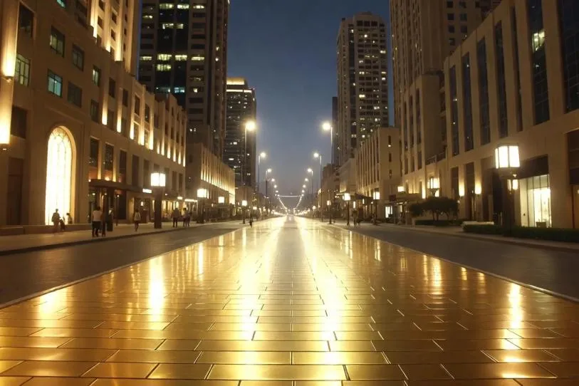 Dubai construirá calle pavimentada en oro en su distrito comercial