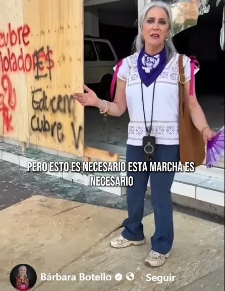 Se monta al 8M, y termina vapuleada