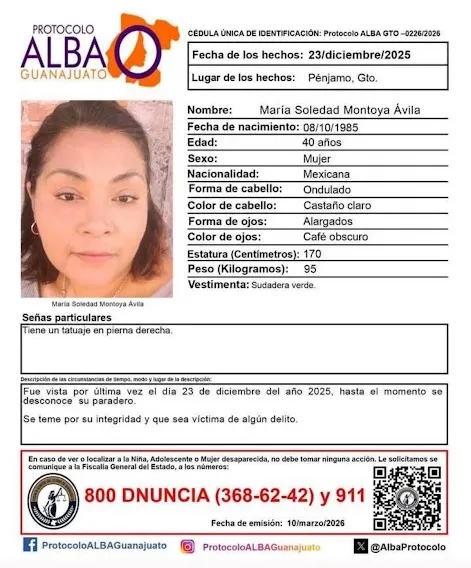 Siguen reportando desapariciones en Guanajuato