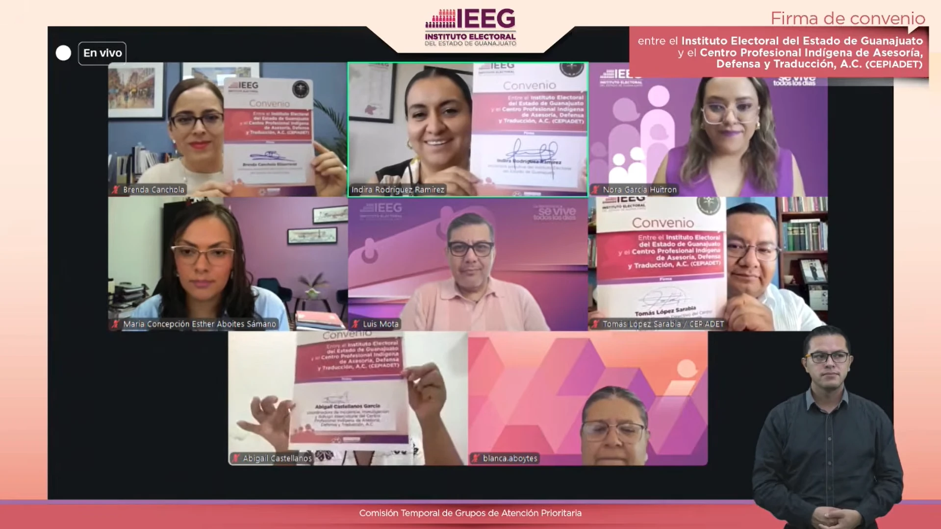 Firma IEEG convenio de colaboración con CEPIADET