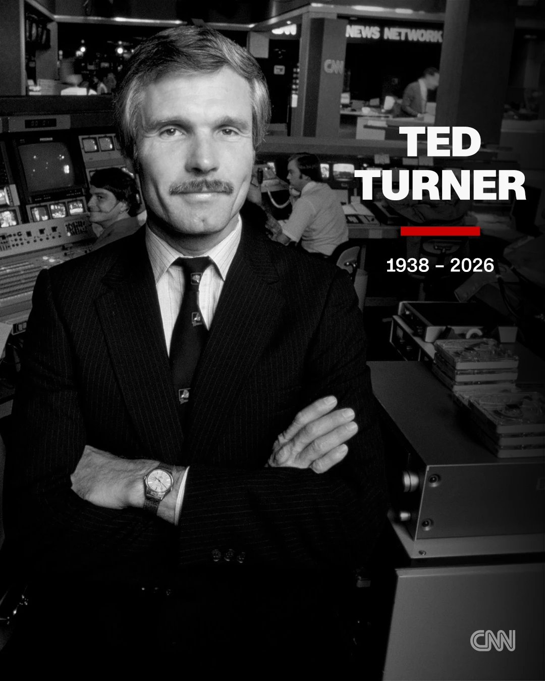 Muere Ted Turner, fundador de CNN 