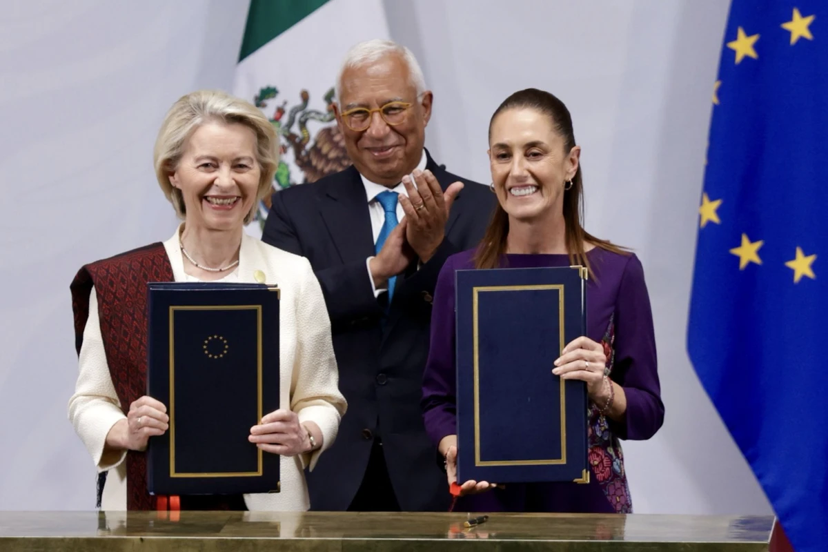 Signan libre comercio entre Europa y México