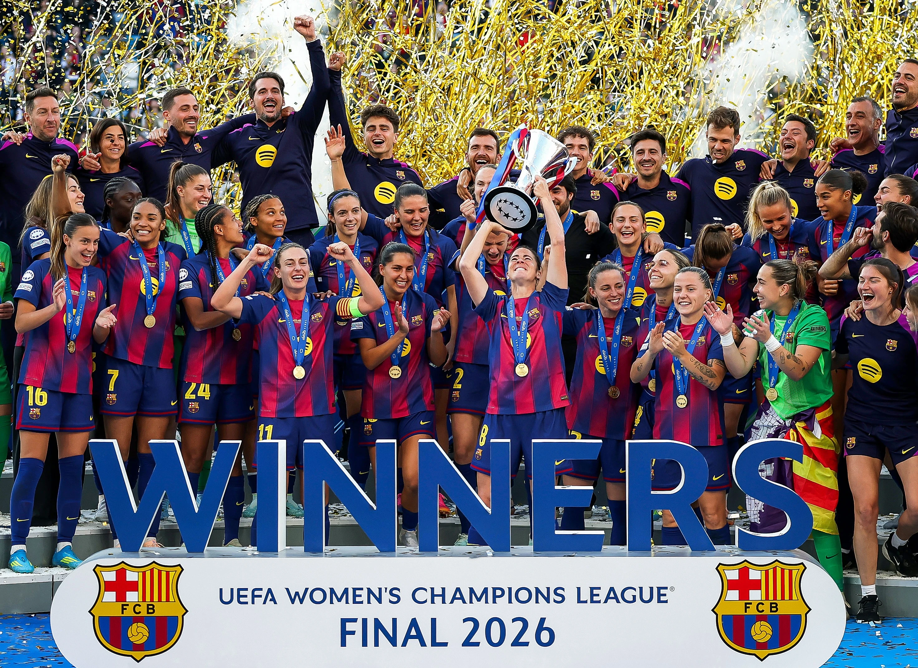 Barcelona femenil, tetracampeonas de la Champions League