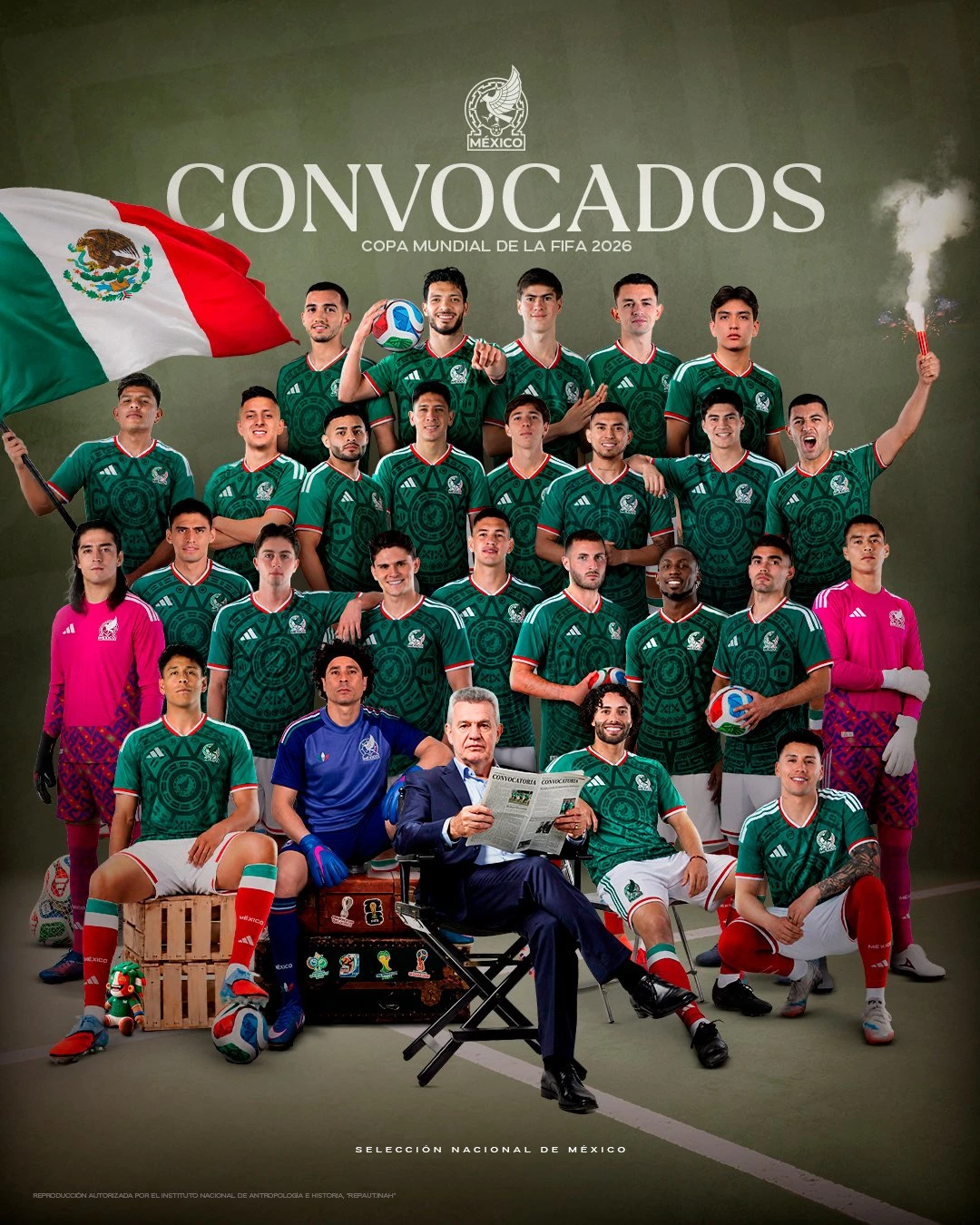 Famosos anuncian lista de la Selección Mexicana 