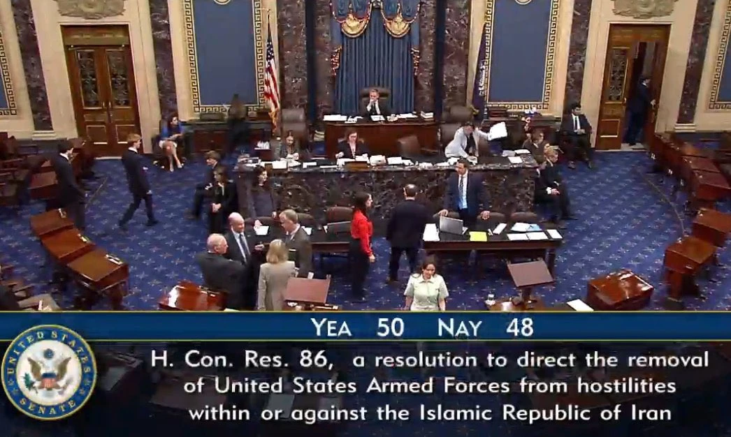 Senado desafía a Trump y exige retirar tropas del conflicto con Irán