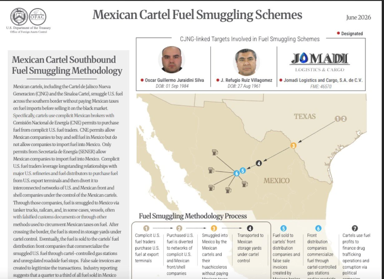 Crimen organizado paga campañas políticas en México, acusa EU