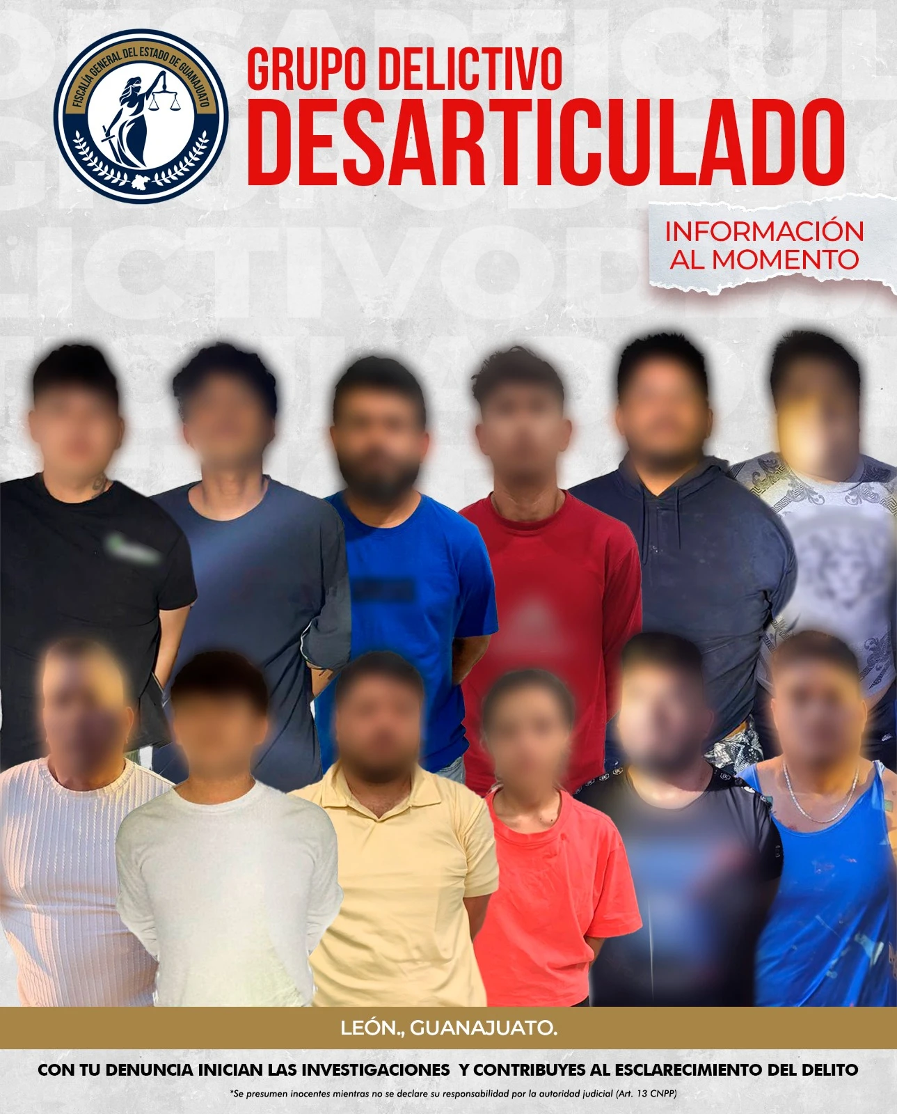 Desarticula FGE banda criminal