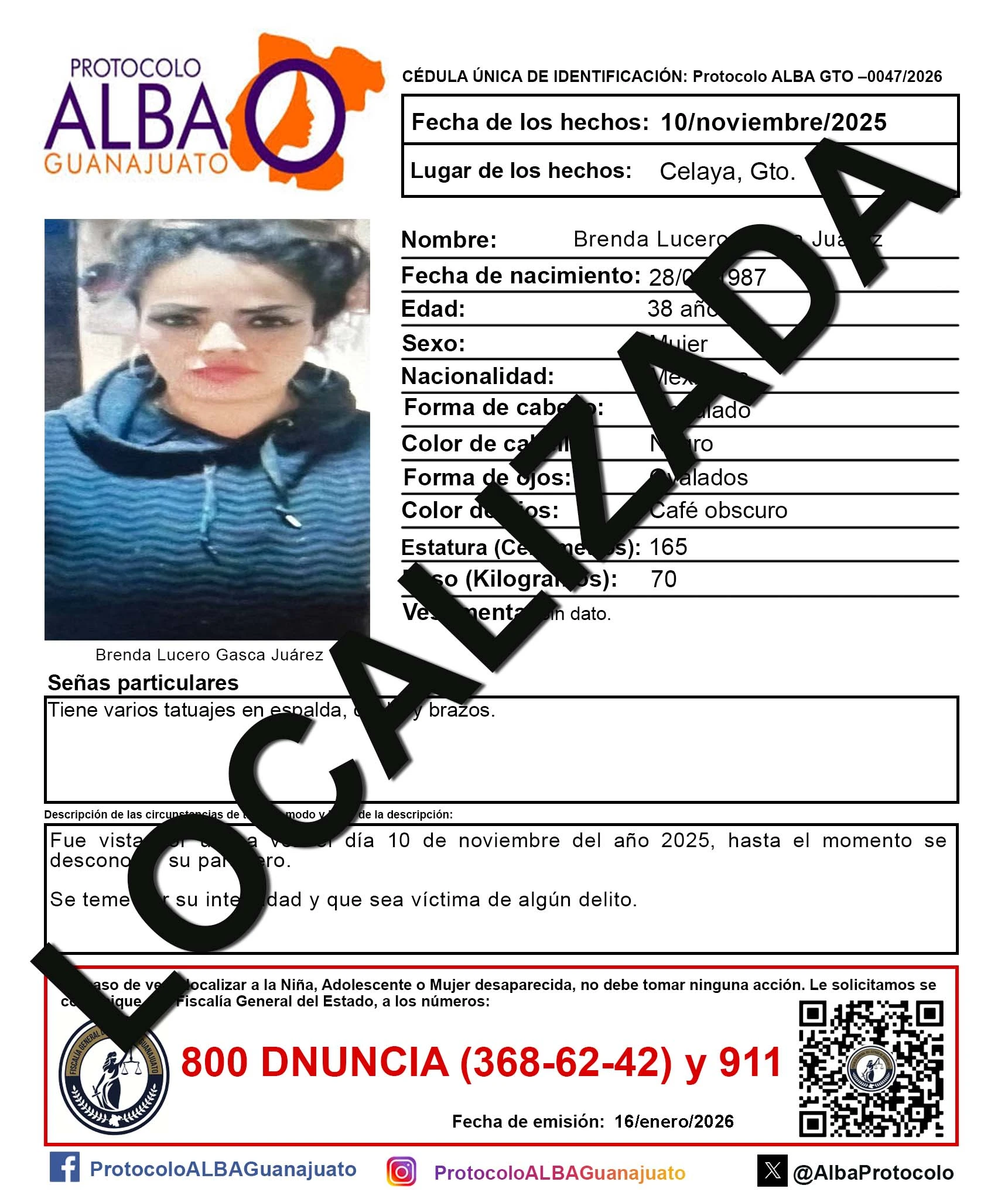 Localizan muerta a mujer que tenía 8 meses desaparecida