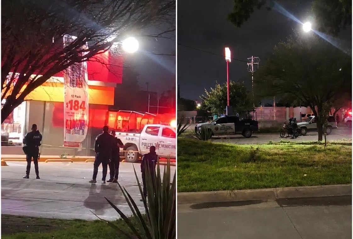 Mujer policía salva a cajera de OXXO y deja a asaltante herido