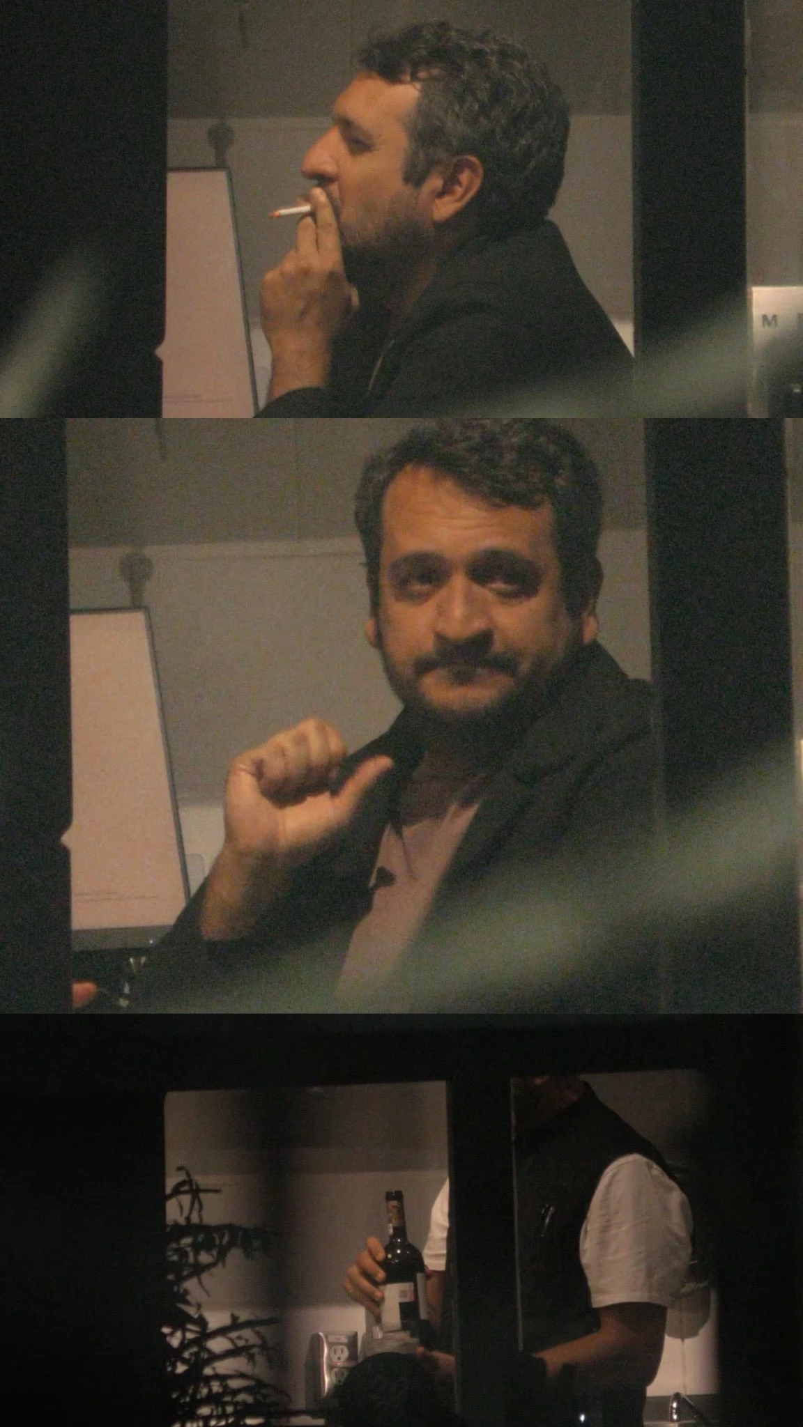 Ventanean a Andy en cena con empresarios