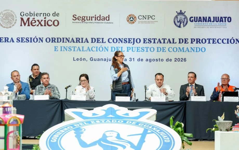 Guanajuato y Federación se aplican en Protección Civil