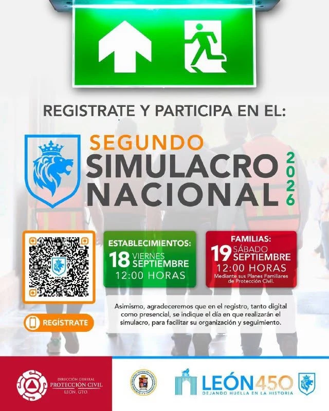 Se prepara León para Segundo Simulacro Nacional