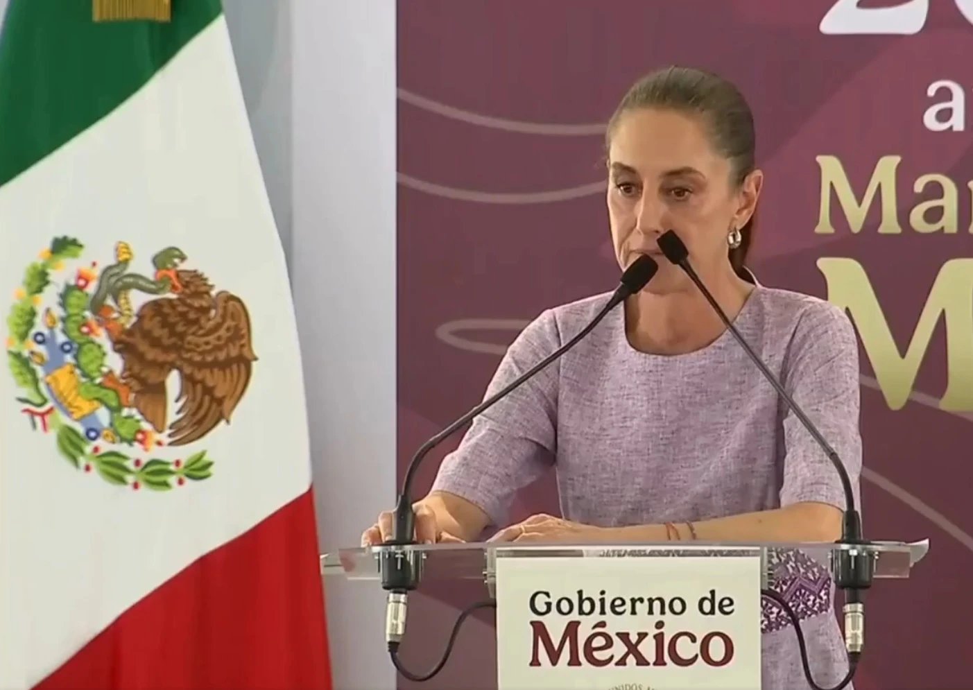 Abuchean a Sheinbaum en Colima