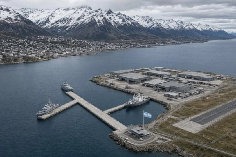 Milei reactiva la base naval del fin del mundo en medio de tensión por Malvinas