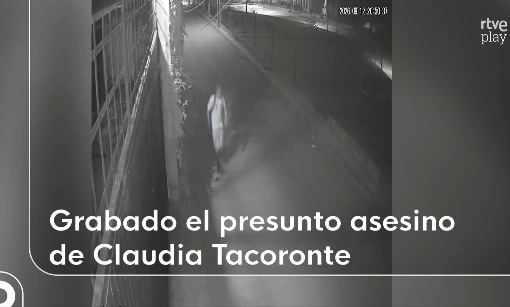 Graban a asesino de Claudia Tacoronte