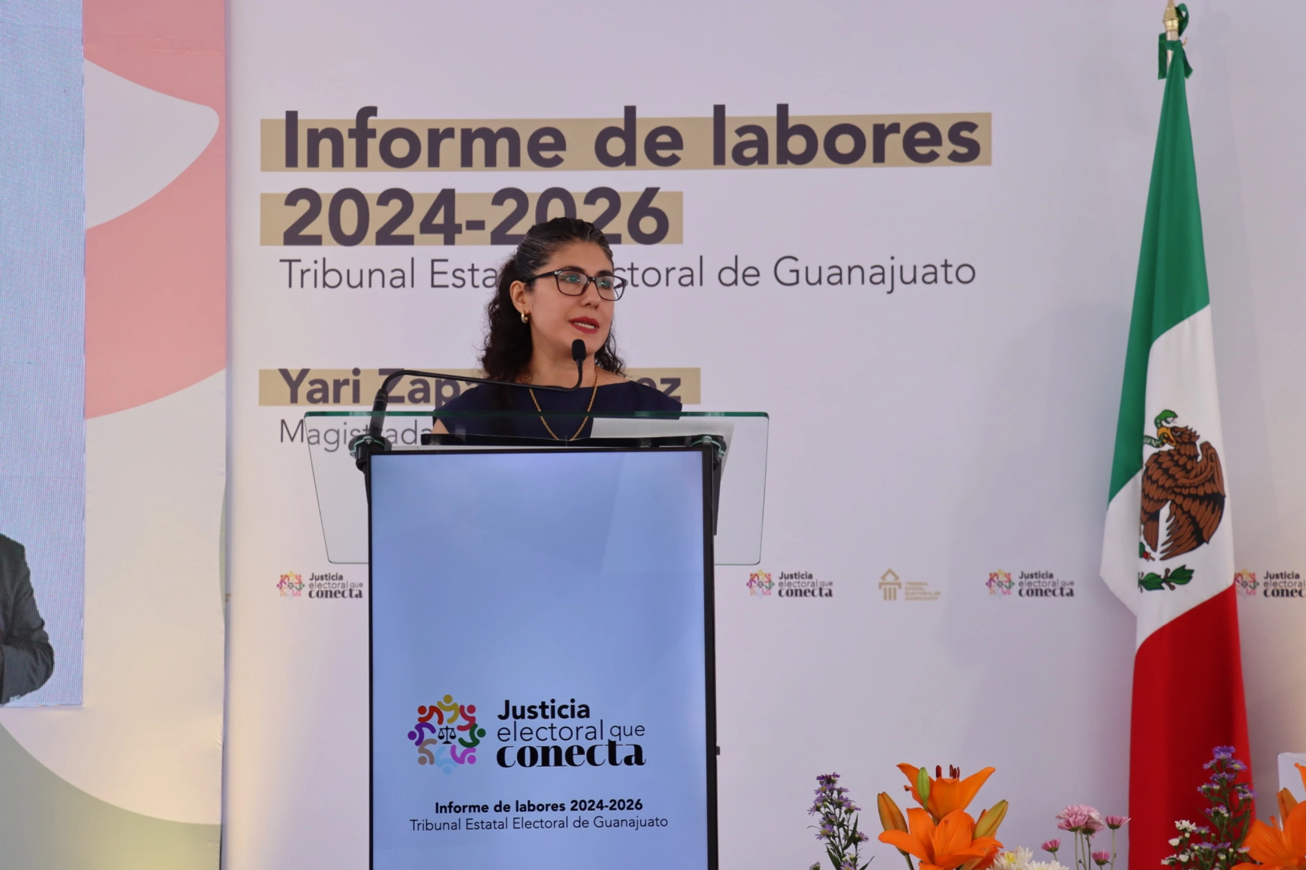 Rinde Yari Zapata segundo y último informe como Presidenta del TEEG