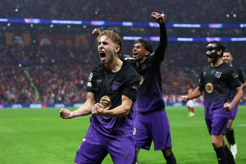 Barça se enoja y golea al Galatasaray