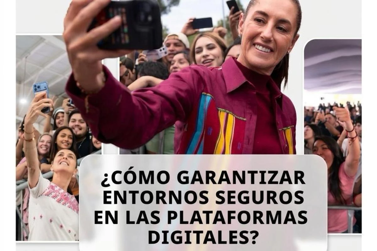 Sheinbaum realiza Live en redes sociales para promover la seguridad en plataformas digitales